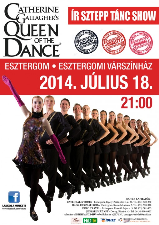 Esztergomi Várszínház Ír Hercegnővel  - Catherine Gallagher's Queen of the Dance-Nemzetközi ír sztepp tánc Show